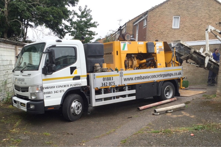 SCHWING 'Bulldog' Truck Mounted Concrete Line Pump Hire